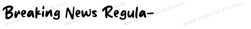 Breaking News Regula字体转换
